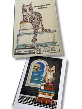Key West Ernest Hemingway Home Museum Florida Cats Greeting Note Cards Souvenir